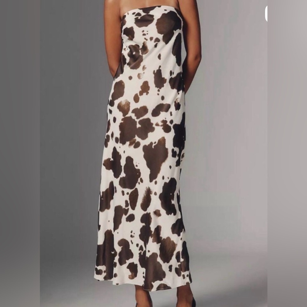 NWT cow print slip Dress